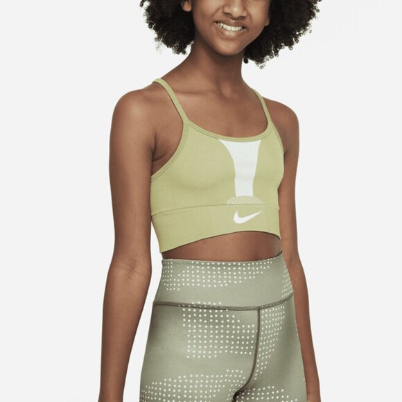 Nike Dri-FIT Indy Big Kids Girls Sports Bra - Picture 3 of 8